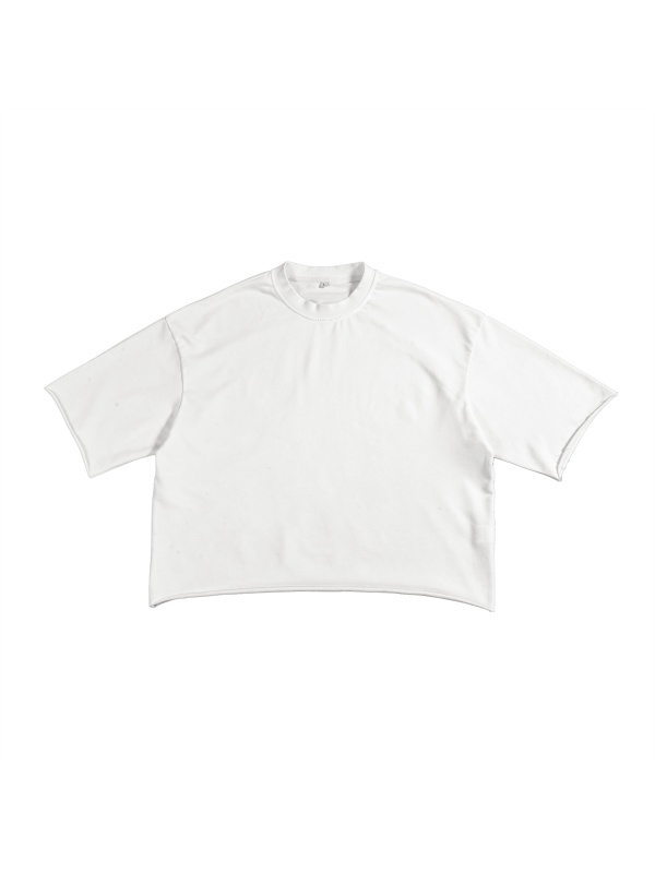 French Terry Raw Edge T-shirt #RT0005 | TAPSTITCH